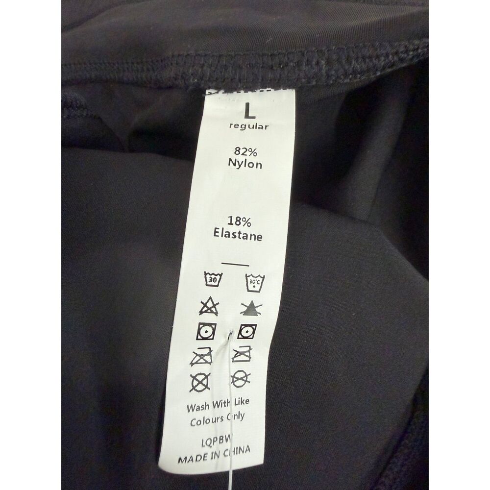 Halara Mid Rise Pockets Draped Wide Leg Casual Pants Black Large NEW with Tags - Picture 7 of 7